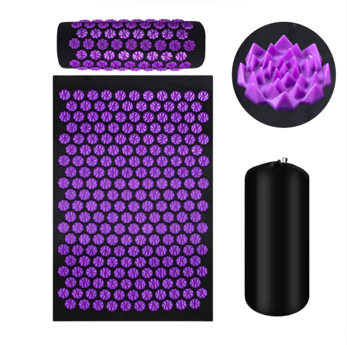 Tapis d’Acupression Lotus & Coussin Massage